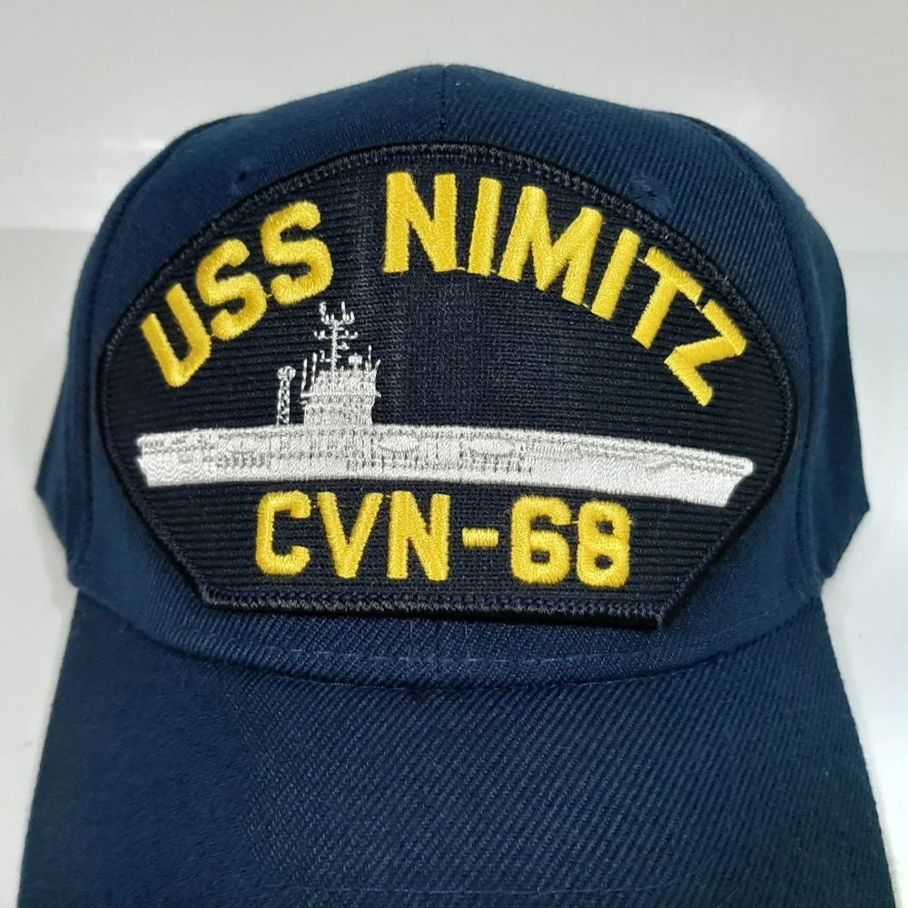 U.S. Navy USS Nimitz CVN- 68 Men's Cap Hat Navy Bl